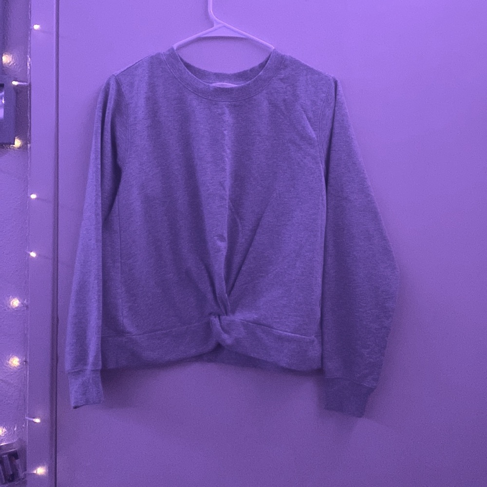 simple gray sweatshirt